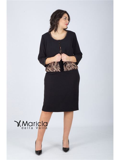 tubino+bolero PAOLA FORTI | PF410NERO